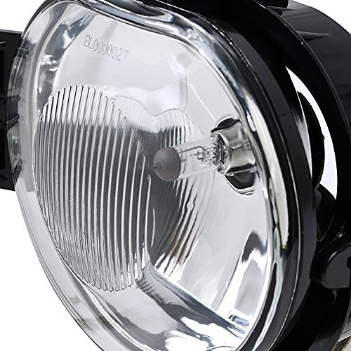 Clear Lens Fog Lights SPEC-D TUNING +HB4(9006) Bulbs Compatible with 2002-2008 Dodge Ram 1500 2500 3500, 2004-2006 Dodge Durango, L+R Pair Assembly