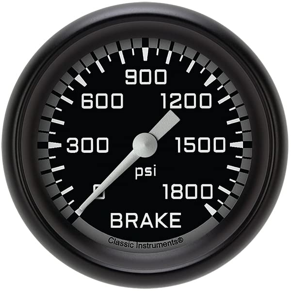 AX367GBPF Classic Instruments Gray 2-5/8" Brake Pressure Gauge AutoCross
