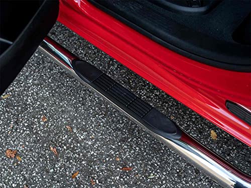 3" Ionic Stainless Nerf Bars (fits) 2019-Up Dodge Ram 1500 Quad Cab Only Side Steps (223807)