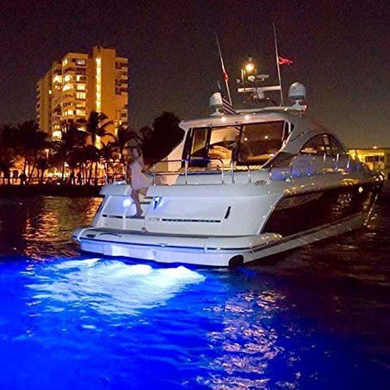 Lumitec Underwater SeaBlazeX2 LED Light - 6000 Lumens, Dual Color White/Blue & RGBW Spectrum - Solid Bronze - PLI Enabled, Easy Surface Mount Design - 3-Year Warranty - Boat Lighting, White/Blue