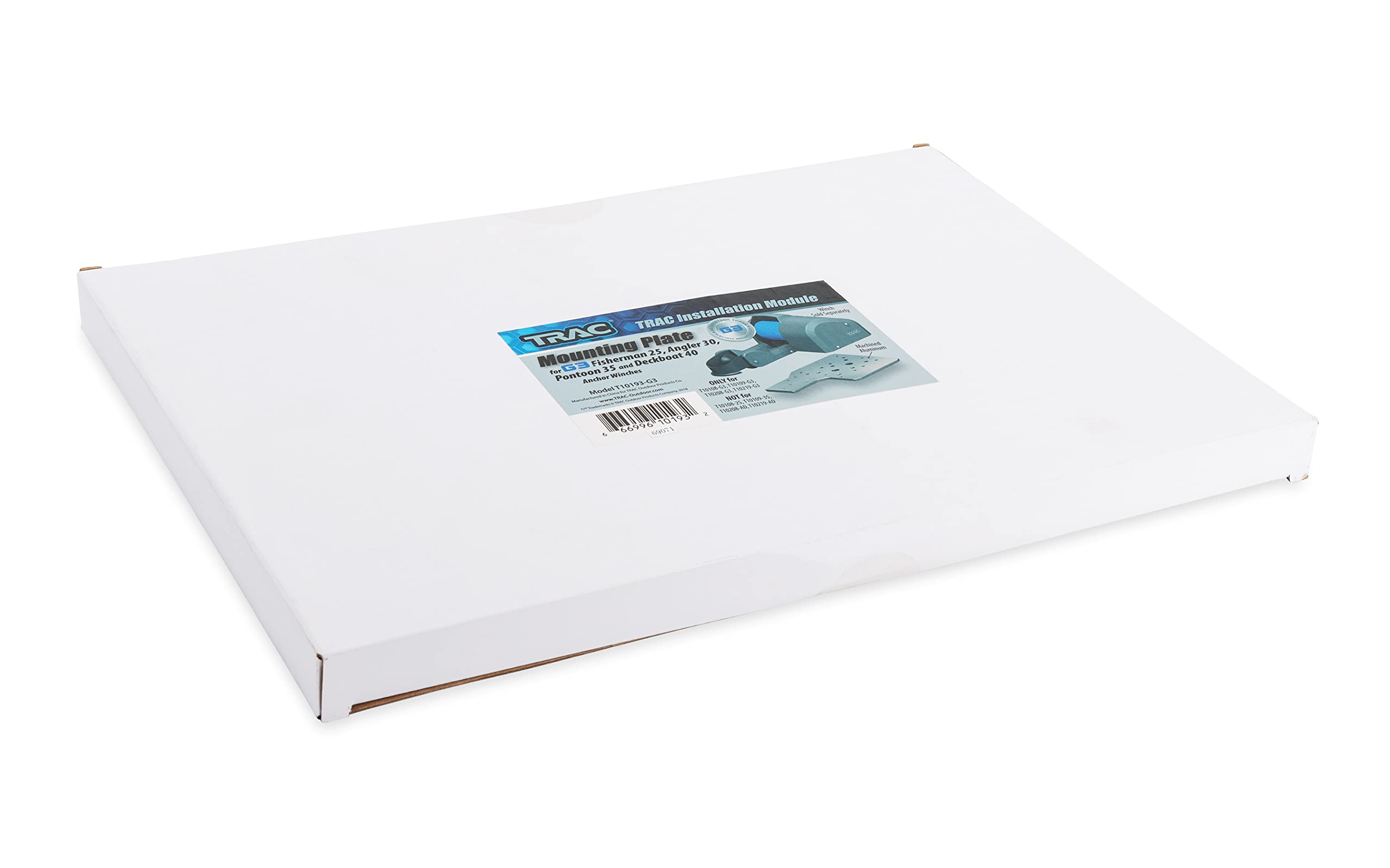 Trac Outdoors G3 Fisherman Mounting Plate for 25, Angler 30, Pontoon 35 and Deckboat 40 Anchor Winches | Safely Secures Your Anchor Winch (69071)