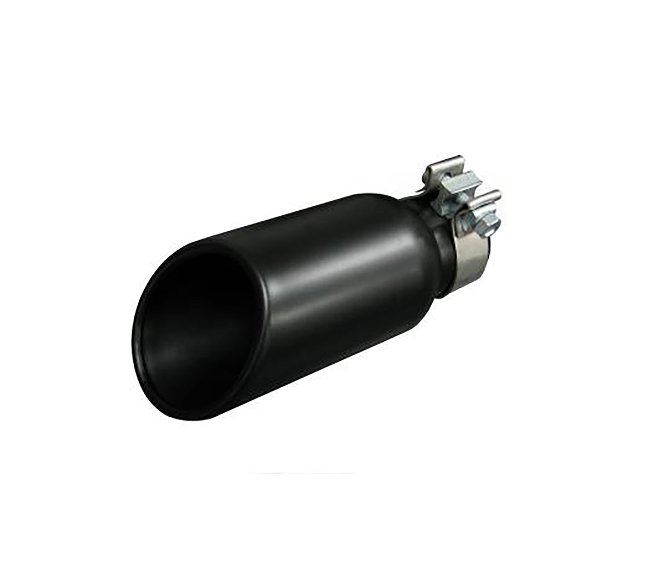 Exhaust Muffler Tip Black Horse, 3" inlet,4" outlet and 10" Length Single Wall Black Compatible with All Cars, Trucks and SUVs-MT-RR01BK