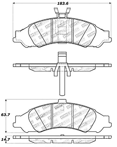 Sport Brake Pads StopTech 309.10430 with Shims and Hardware