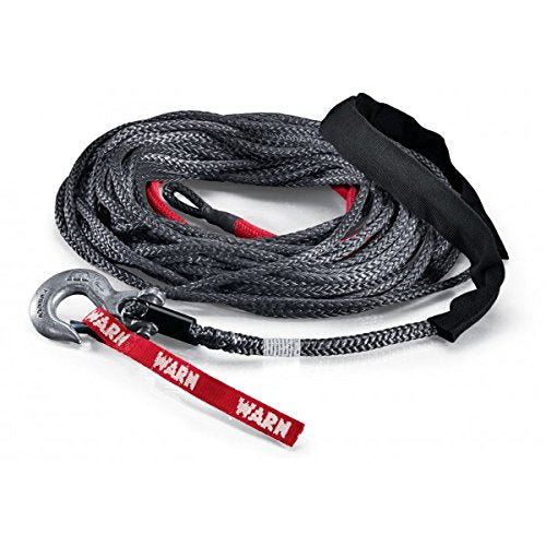 Spydura Pro WARN 96040 Synthetic Winch Cable Rope with Loop Ends: 3/8" Diameter x 100' Length, 8.25 Ton (16,500 lb) Capacity