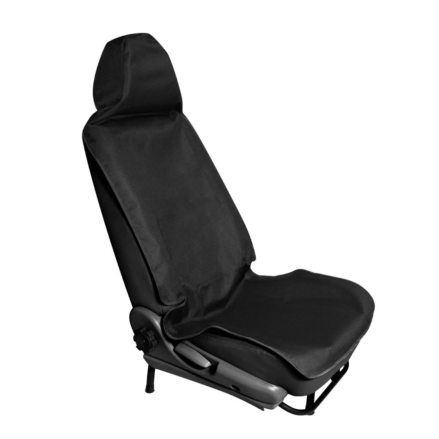 3D MAXpider Universal Custom Fit Car Seat Cover (Black) Waterproof Bucket Seat/Front Seat Protector, Anti-Slip, Washable, Fit Most Car, Sedan, SUV, Van, Truck - Seat Cover