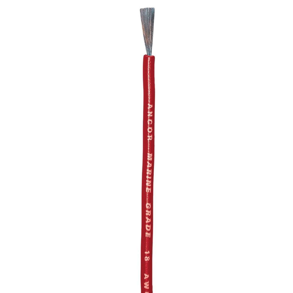 100810 Ancor Tinned Copper Wire, 18 AWG (0.8mm2), Red - 100ft