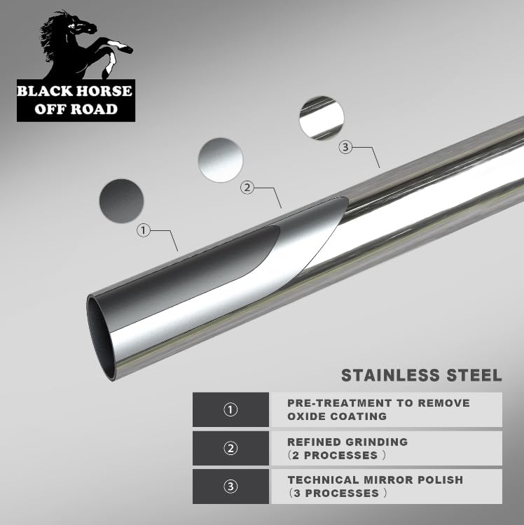 Bumper Guard Black Horse Grille brush Modular Stainless Steel Compatible with 2011-2021 Jeep Grand Cherokee-17A080202MSS