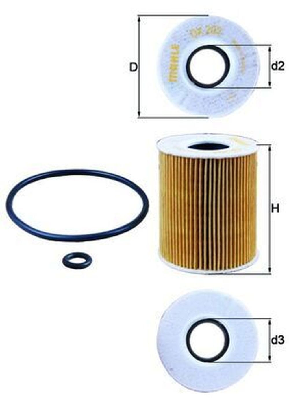 ECO MAHLE OX 203D Oil Filter