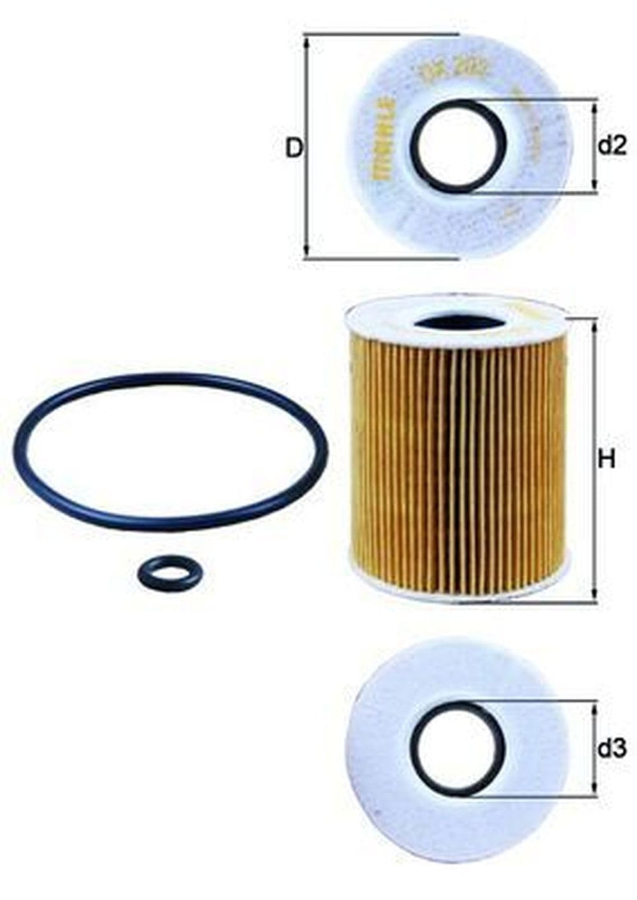 ECO MAHLE OX 203D Oil Filter