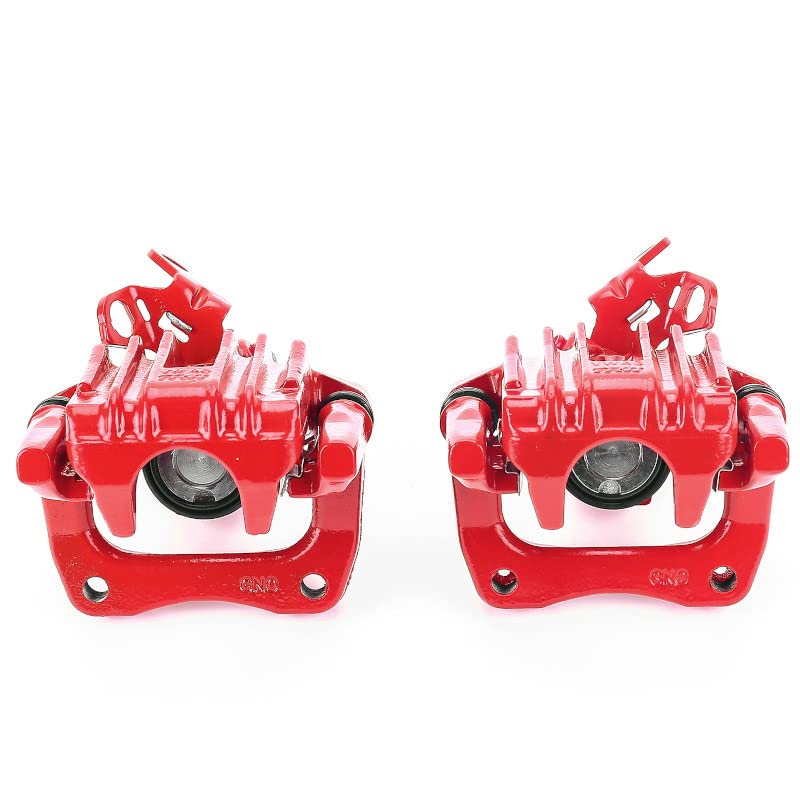 Power Stop Pair of High-Temp Red Powder Coated Rear Calipers S6650