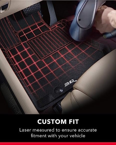 Custom Fit 3D MAXpider ELITECT Floor Mat (BLACK) Compatible with AUDI E-TRON GT 2022-2023 - Full Set