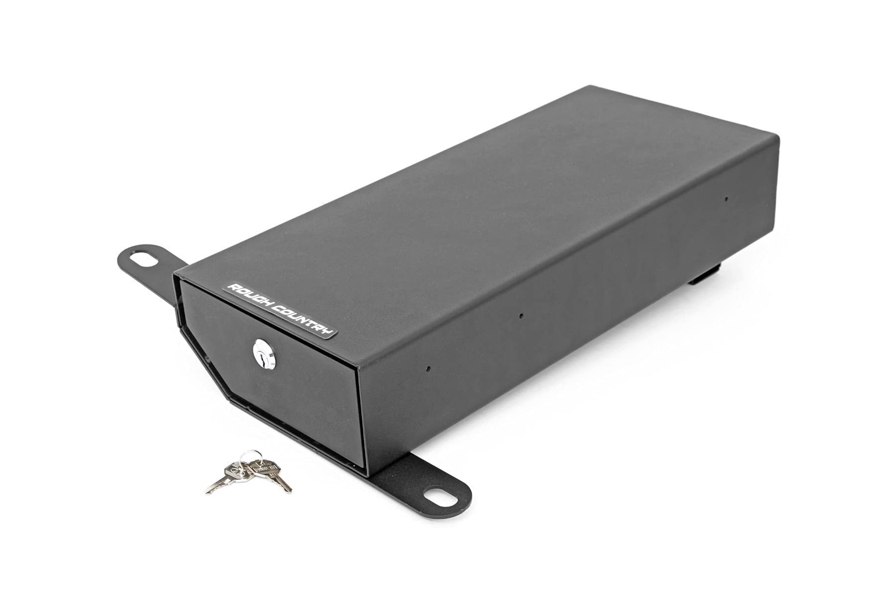 Under Seat Storage Rough Country for Jeep Wrangler JK (2007-2010) & Wrangler Unlimited (2007-2018) - Hidden Storage Keeps Valuables Locked & Secure