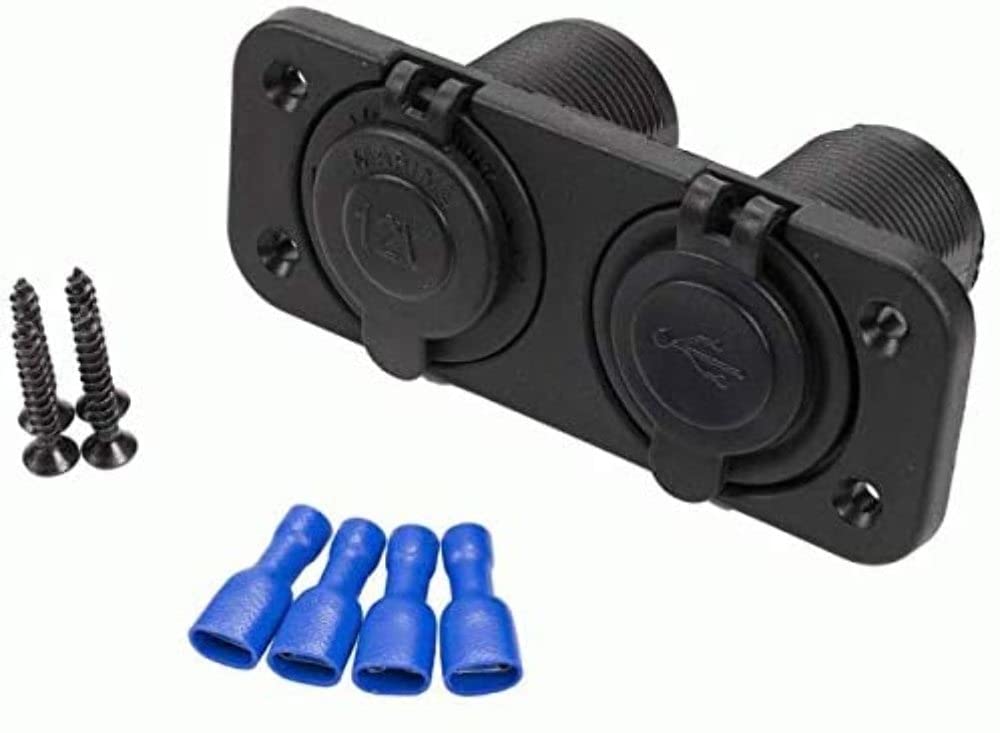 12V Marine And Dual USB Mount - Installbay Retail Pack (IBR79)