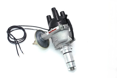 Pertronix Flame-Thrower D172401 Plug and Play Vacuum Advance 12V Positive Ground Electronic Distributor with Ignitor for British 25D 4-Cylinder Engine