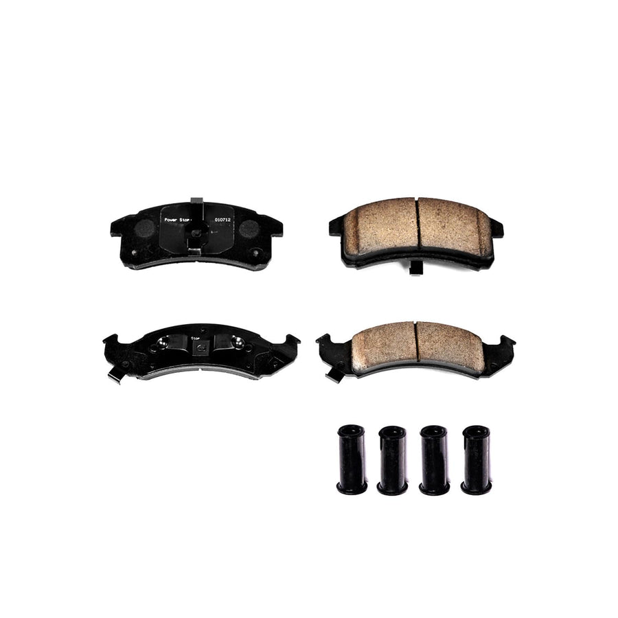 Power Stop Brake Kit Front For Buick LeSabre 1994-99 |Park Avenue 1994-96 |Riviera 1995-96 |Cadillac DeVille 1994-96 |Eldorado 1994-96 - Ceramic Brake Pads With Installation Hardware, 17-623