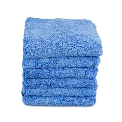Blue MaxShine Premium All-Purpose Microfiber Cleaning Towel - 16"x16"/40x40cm