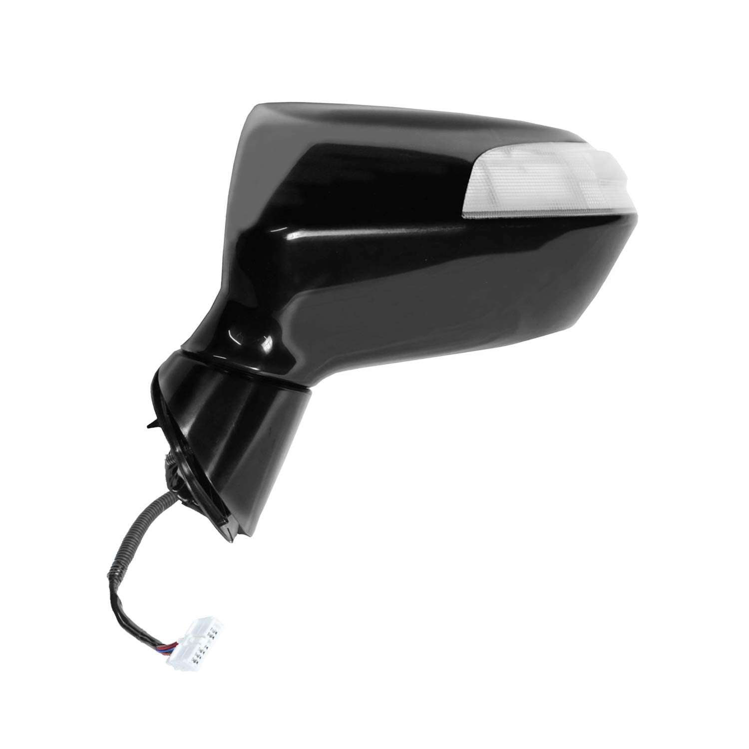 Driver Side Fit System Mirror for 09-12 ACURA RDX, (black PTM, w/turn signal, w/memory, foldaway), HP (63074H)