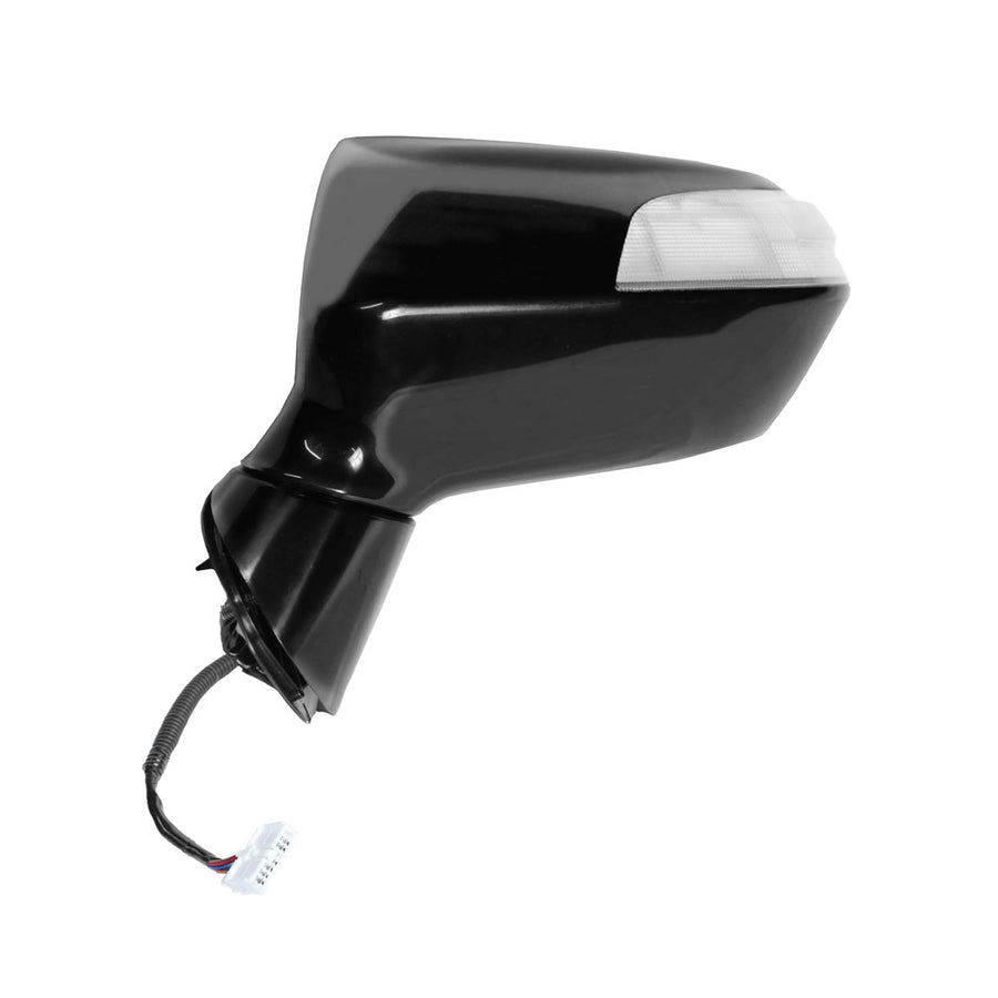 Driver Side Fit System Mirror for 09-12 ACURA RDX, (black PTM, w/turn signal, w/memory, foldaway), HP (63074H)