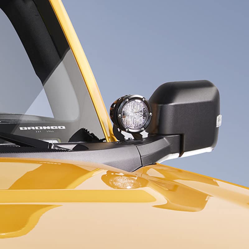 Mirror Mounted M-15200K-BML Off-Road Lights made for Bronco