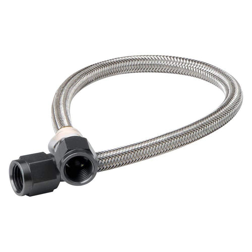 6An NOS S.S. Braided Hose, 1 Ft, Black