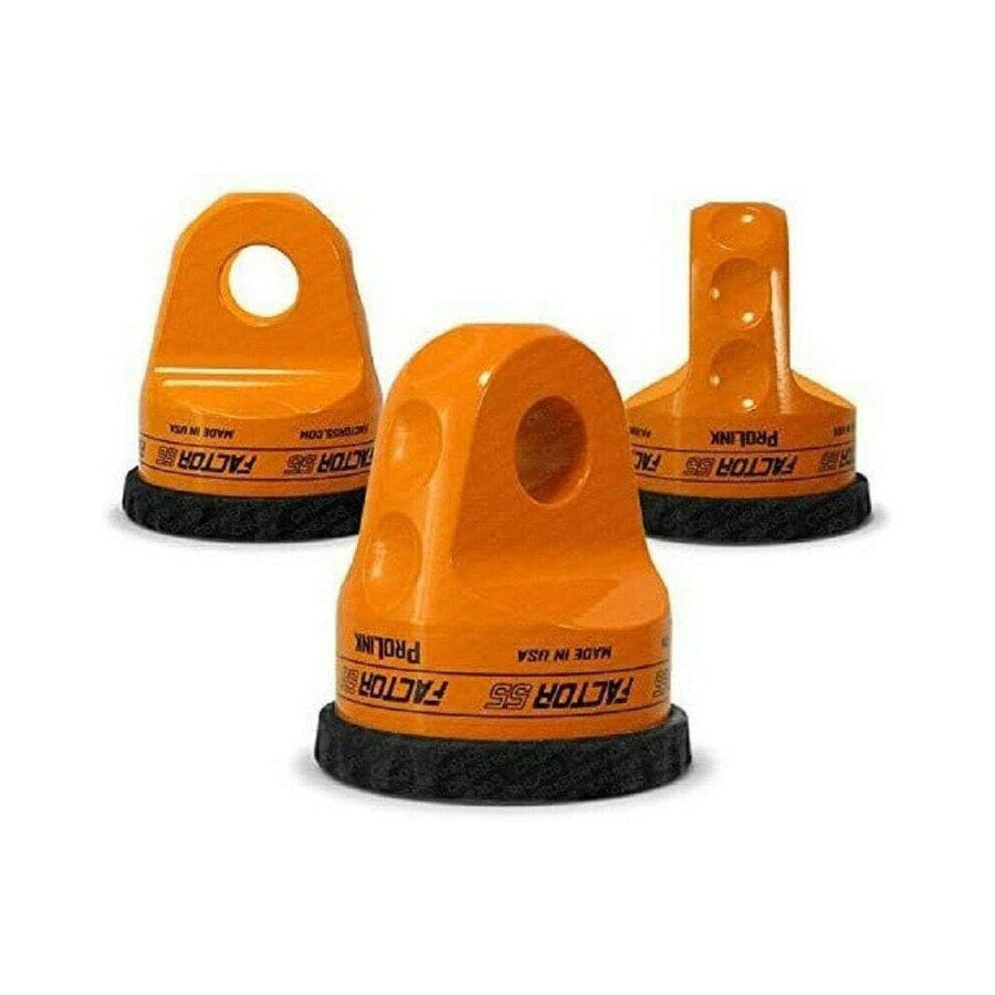 Factor 55 Prolink 00015-07 Original Shackle Mount Replaces Winch Hook with a Stronger Shackle D Ring Mount Max Load Rating 16,000 lb. Ideal for 4x4 Off Road Adventures - Orange