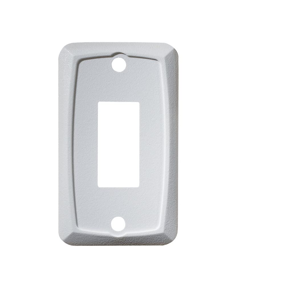 Rocker Switch Mounting Plate, RV Designer S381, DC Electrical White