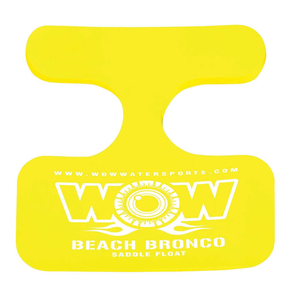 Foam Water Saddle Float - WOW Sports for Kids & Adults - 1 Person Pool Seat - Whale Tail - Pool Party Accessory - Yellow