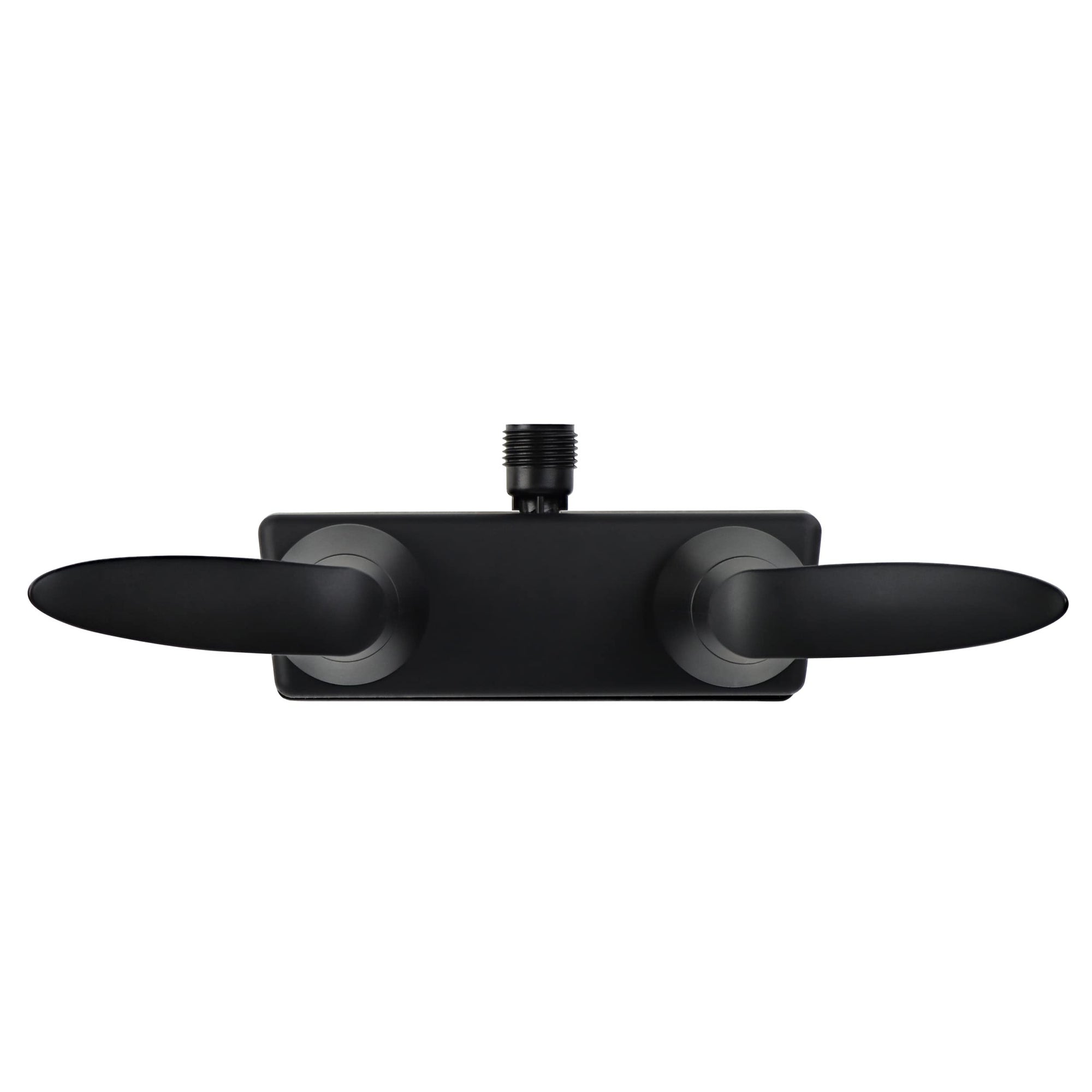 Double Lever Empire Faucets Shower Valve, 1pc - Matte Black RV Bathroom Faucet Valve, Non-Metallic with Vacuum Breaker