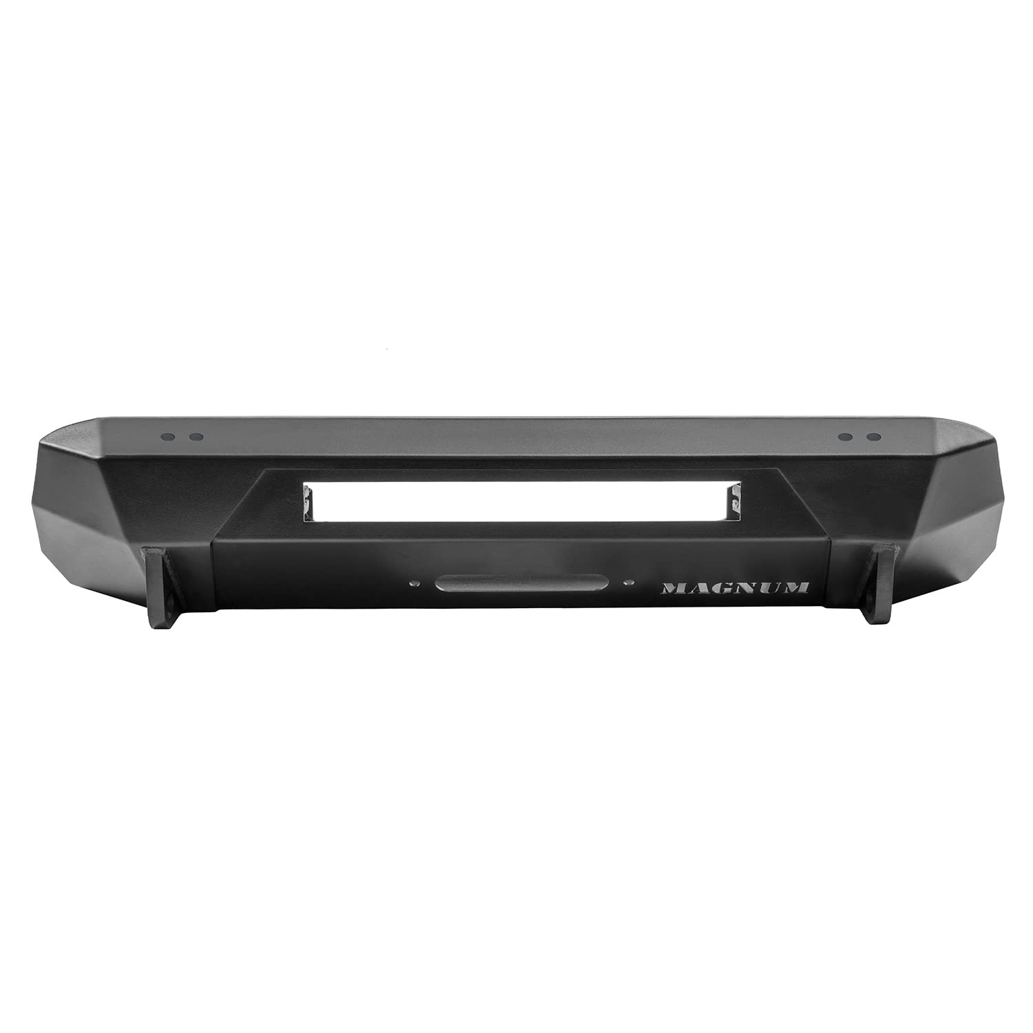 Front Bumper Magnum Winch RT Style Guard Black Compatible with 2016-2023 Tacoma