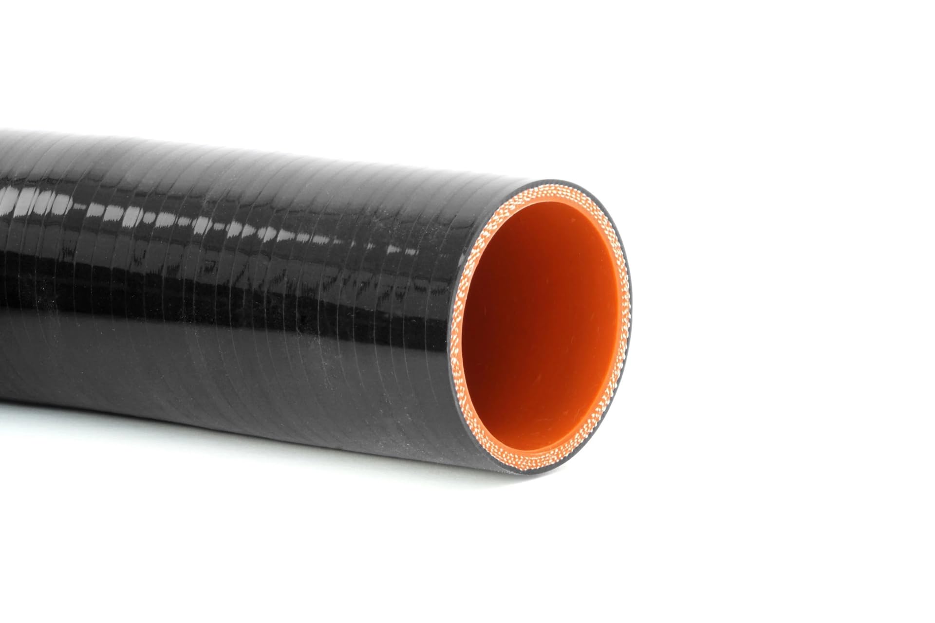 HPS High Temp HTSEC135-238-BLK 4-ply Reinforced Silicone 135 Degree Elbow Coupler Hose, 2-3/8" ID, 5mm Wall Thickness, 5" Leg Length on each side, Black