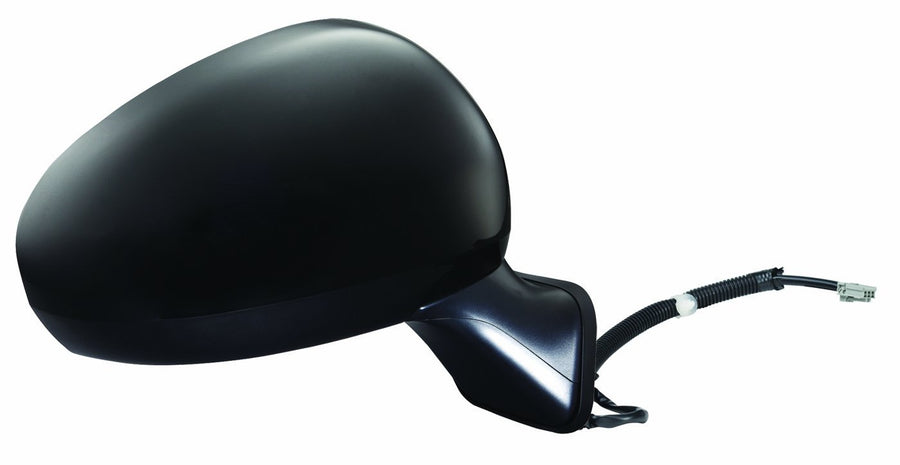Mirror Passenger Side for Honda Fit, Black, PTM, Foldaway, Power