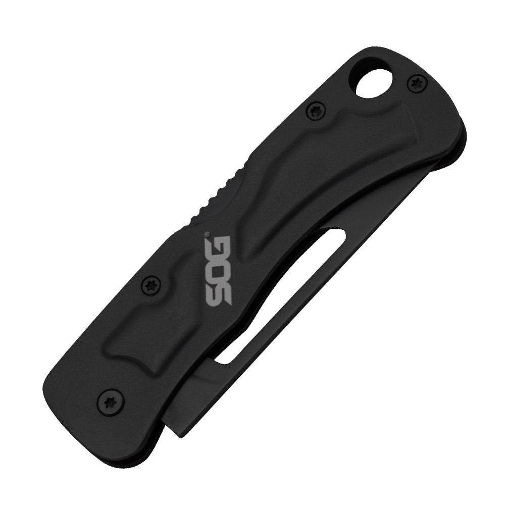 Centi II Folding Knife SOG Keychain Size, 2.1" Blade (CE1012),Black