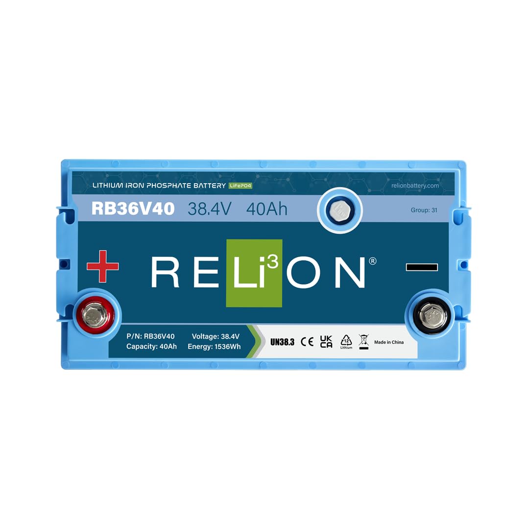 36V Relion RB36V40 40Ah Lithium Deep Cycle Battery