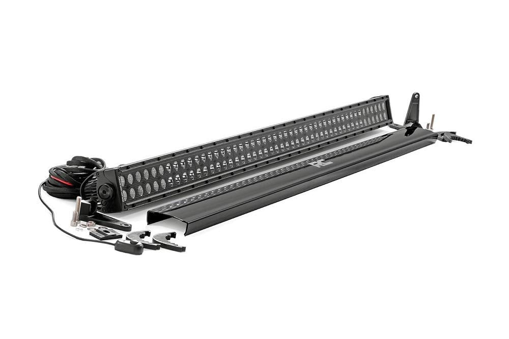 50" Rough Country Dual Row Black Series LED Light Bar - 23,040 Lumens Cree LEDs, 288W Spot/Flood Combo Beam, IP67 Waterproof