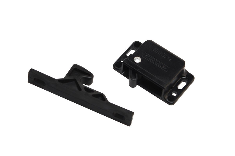 Universal Push Latch RV Designer H316, 10 lb., Cabinet Hardware, Black