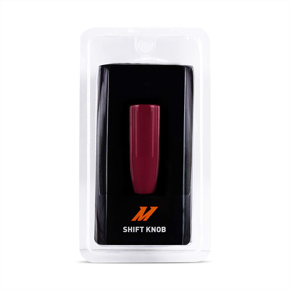 Mishimoto Weighted Shift Knob, MMSK-RDH with 3 Thread Pitch Inserts for Universal Fit, Red Steel