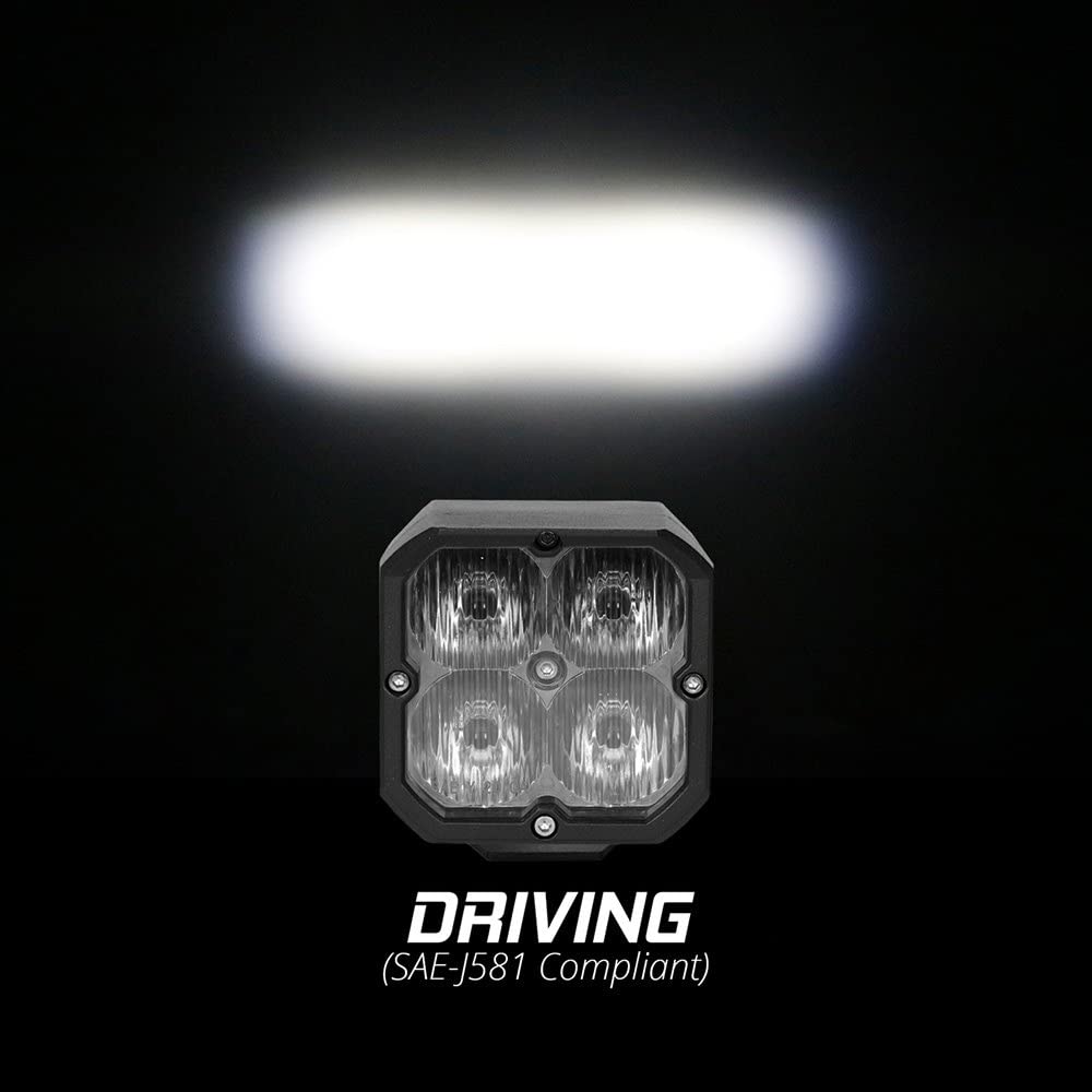 XKGLOW Cube Light 1PC Driving Light Beam SAE Bluetooth App Control
