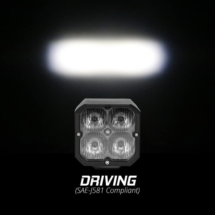 XKGLOW Cube Light 1PC Driving Light Beam SAE Bluetooth App Control