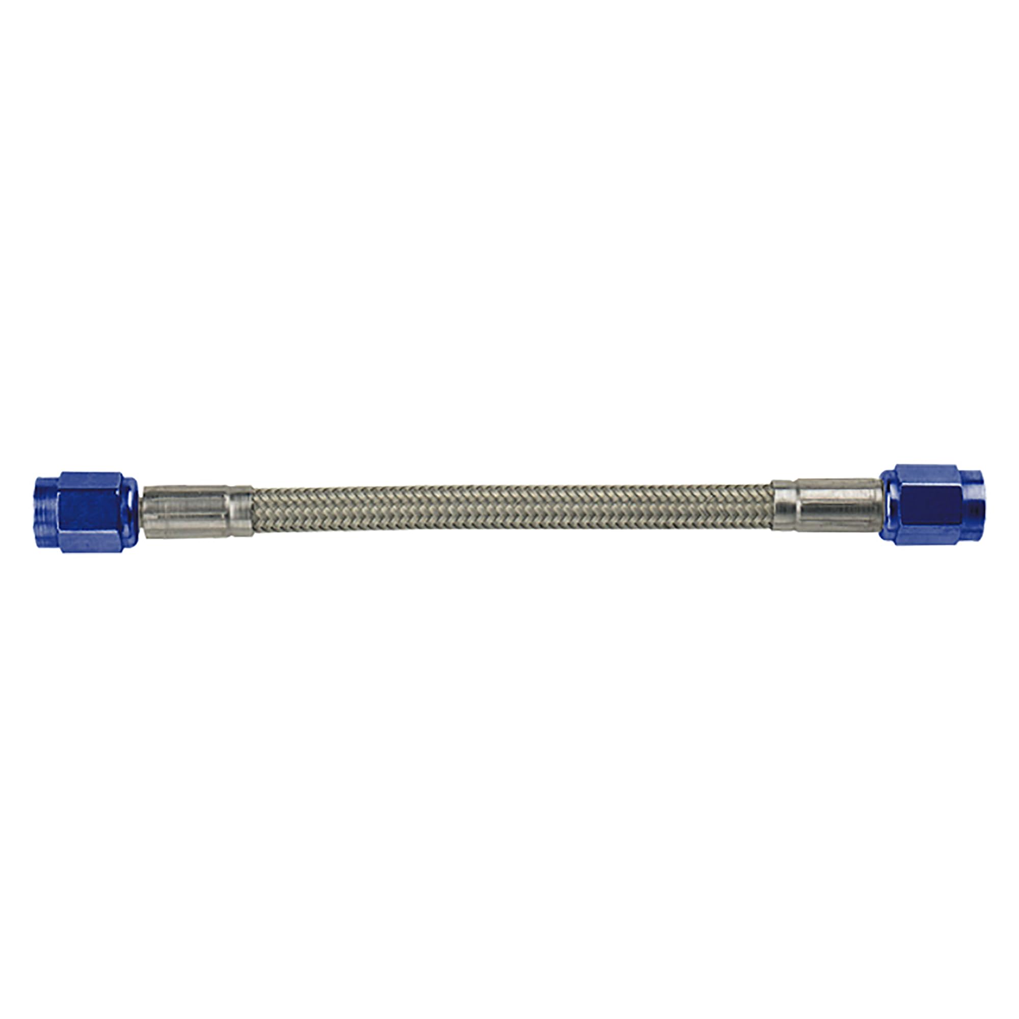 Nitrous Supply Line Fragola -4AN Hose Assembly Straight x Straight 192in Blue Nuts (16 Feet)