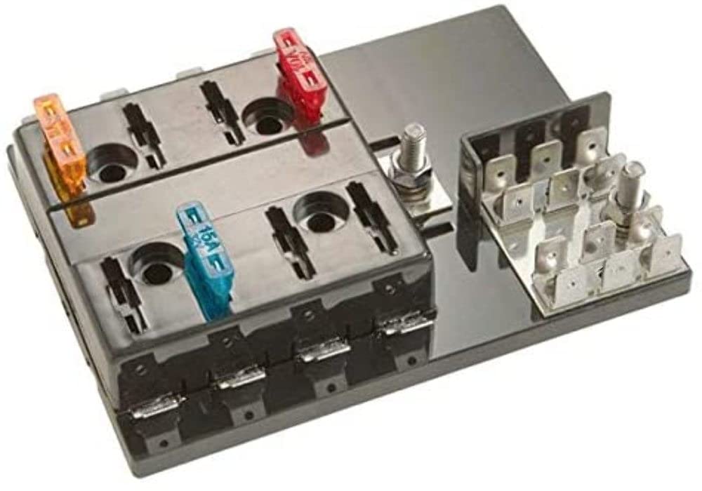 ATC Install Bay Fuseblock 8 Position with Grounding Pad