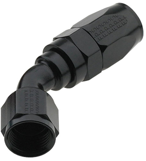 45 Degree Fragola -8AN Pro-Flow Hose End - Black