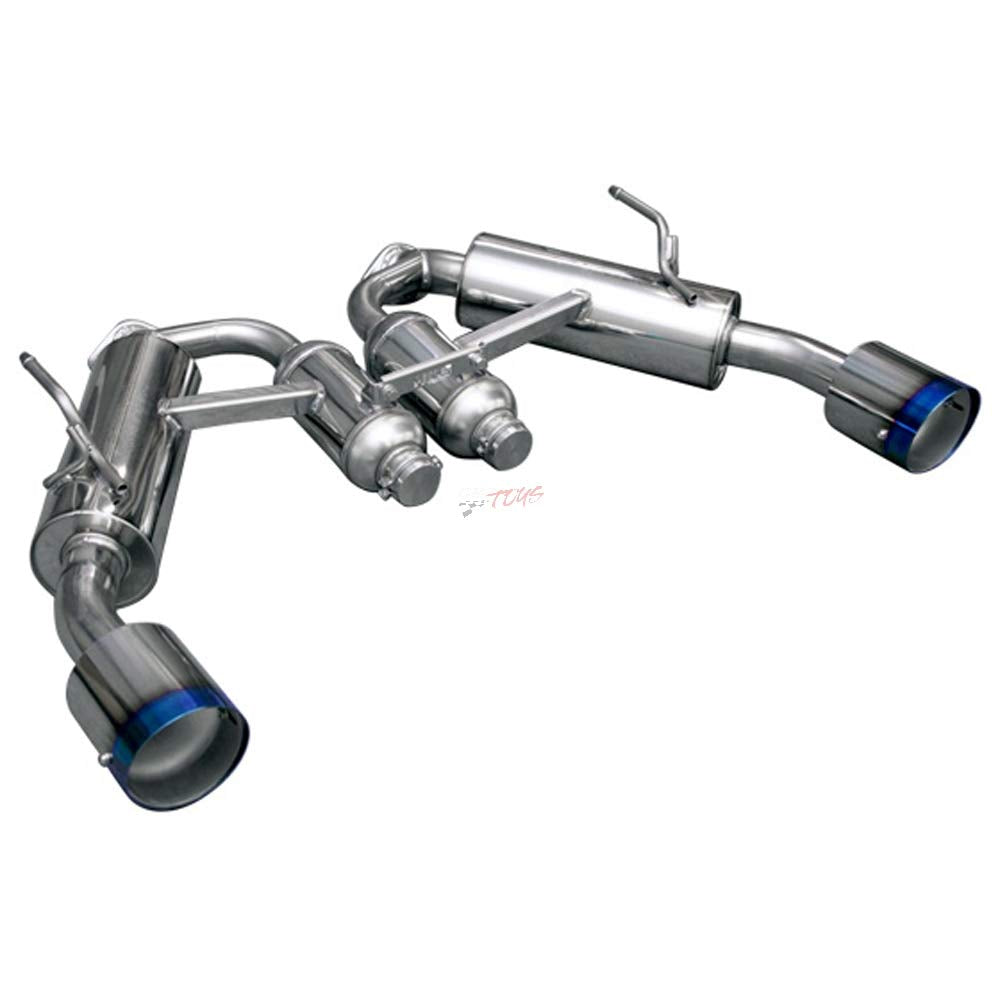Cat back HKS 32009-BN005 Exhaust (Q50 VQ37 Dual Hi-Power Titanium Tip), 1 Pack