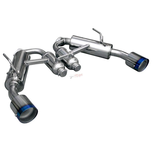 Cat back HKS 32009-BN005 Exhaust (Q50 VQ37 Dual Hi-Power Titanium Tip), 1 Pack