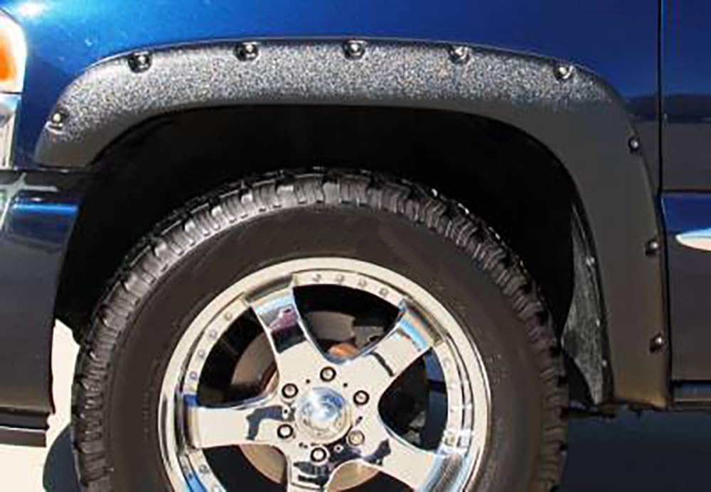 Textured Black FENDER FLARES Black Compatible with 2004-2008 Ford F-150-FF-FOF1T-04