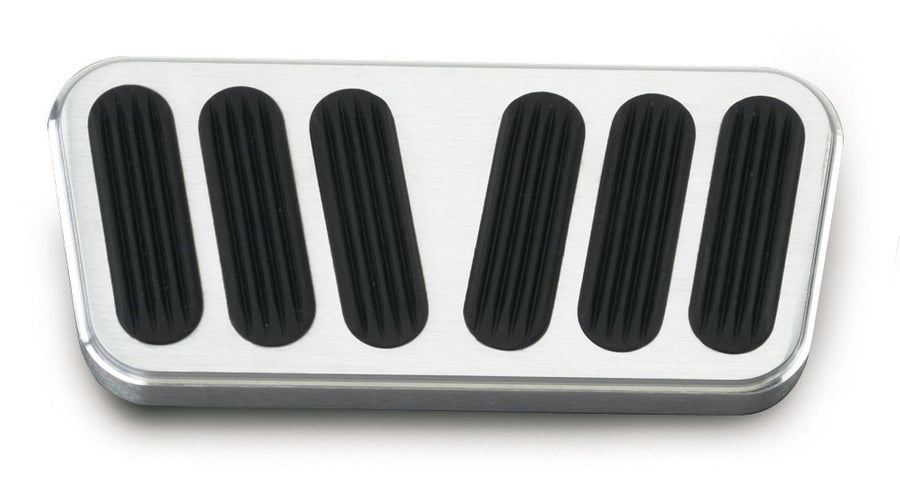 Billet Power Brake Pedal Pad Lokar with Rubber