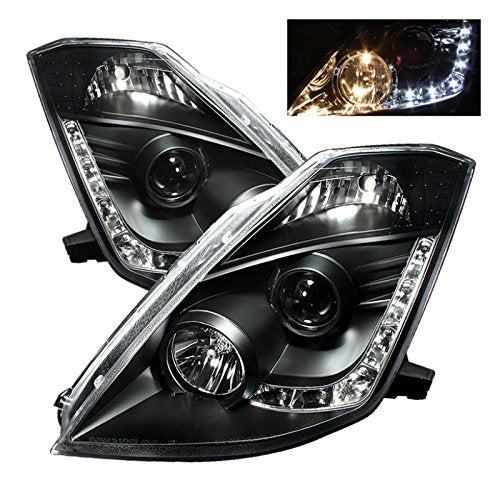 DRL LED Projector Headlights Spyder Auto 03-05 350Z