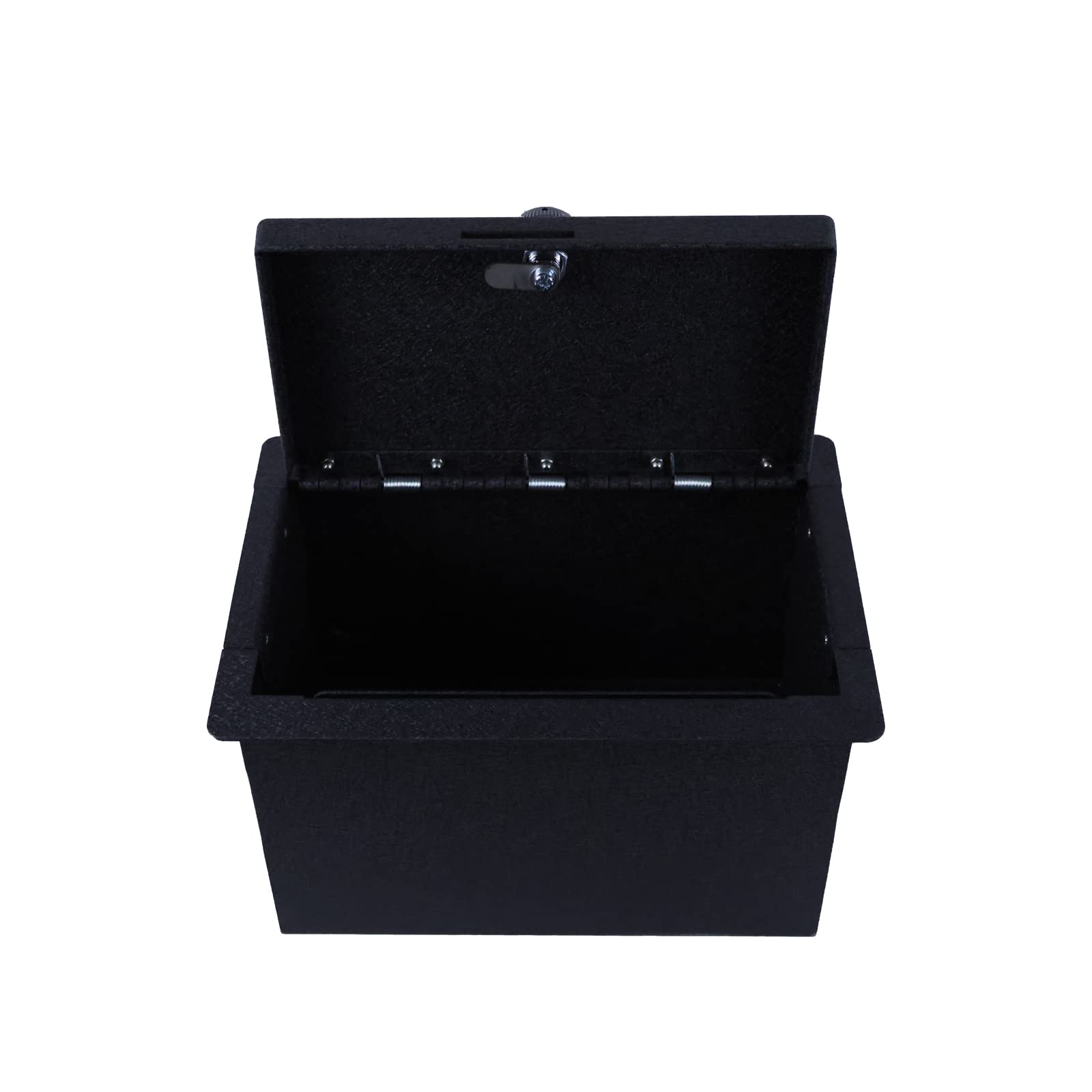 Black Horse Gun Box Organizer Center Console Safe with 4-Digit Combo Lock Compatible with 2019-2022 Sierra/Silverado 1500|2020-2023 Sierra/Silverado 2500 HD/3500 HD-ASGM01