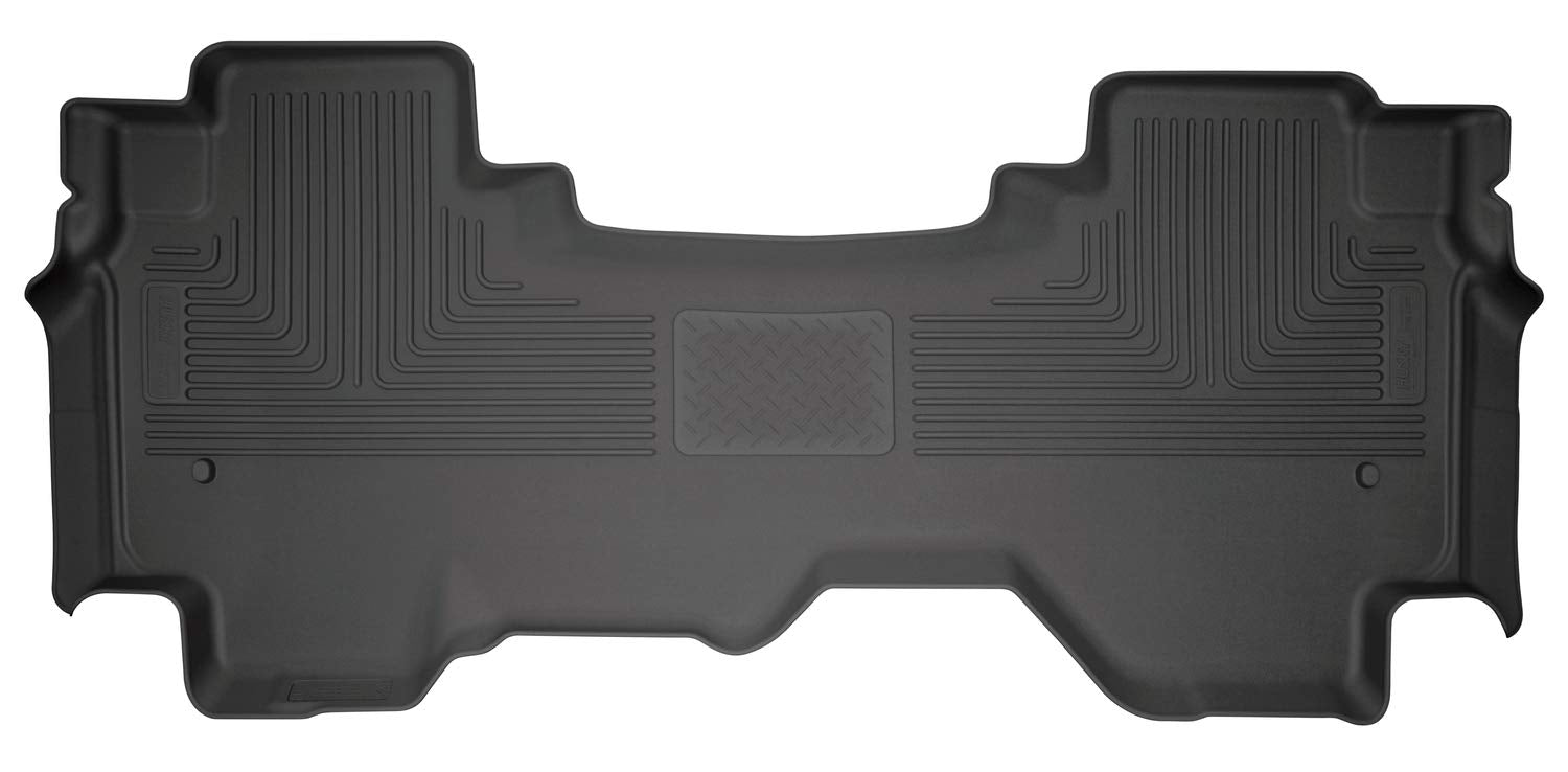 Weatherbeater Husky Liners Floor Mats | Fits 2019-2026 Dodge Ram 1500 EXT/Quad CAB ONLY | 2nd Row, 1-pc Black - 14741