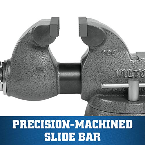 Wilton 3" Jaw Width Machinist Bench Vise, 4-3/4" Jaw Opening, 2-5/8" Throat (Model 300S)
