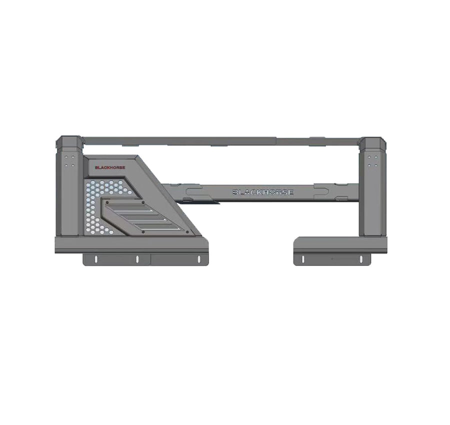 Armour II Black Horse Roll Bar W/Overland II Compatible with 14-22 Chevy Silverado 1500|14-24 GMC Sierra 1500|15-24 Ford F-150|15-24 Ram 1500|07-24 Tundra-AR2-01BOV1